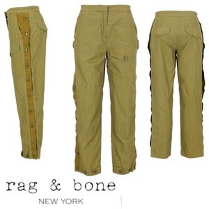 Rag & Bone Snap and zip up cargo pants.